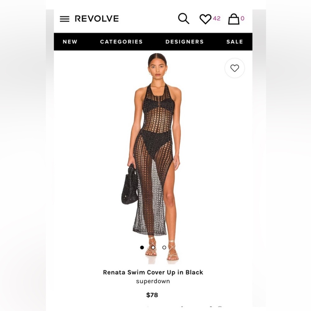 Revolve superdown swimsuit cover up size small